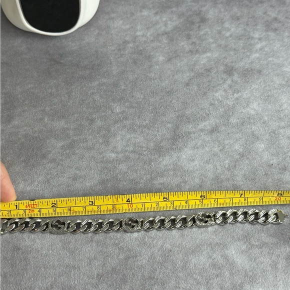 Gucci Sterling Silver Interlocking G Chain Bracelet - Picture 9 of 9